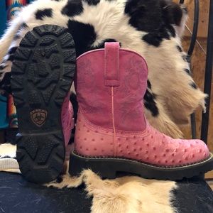 Pink Ariat boots